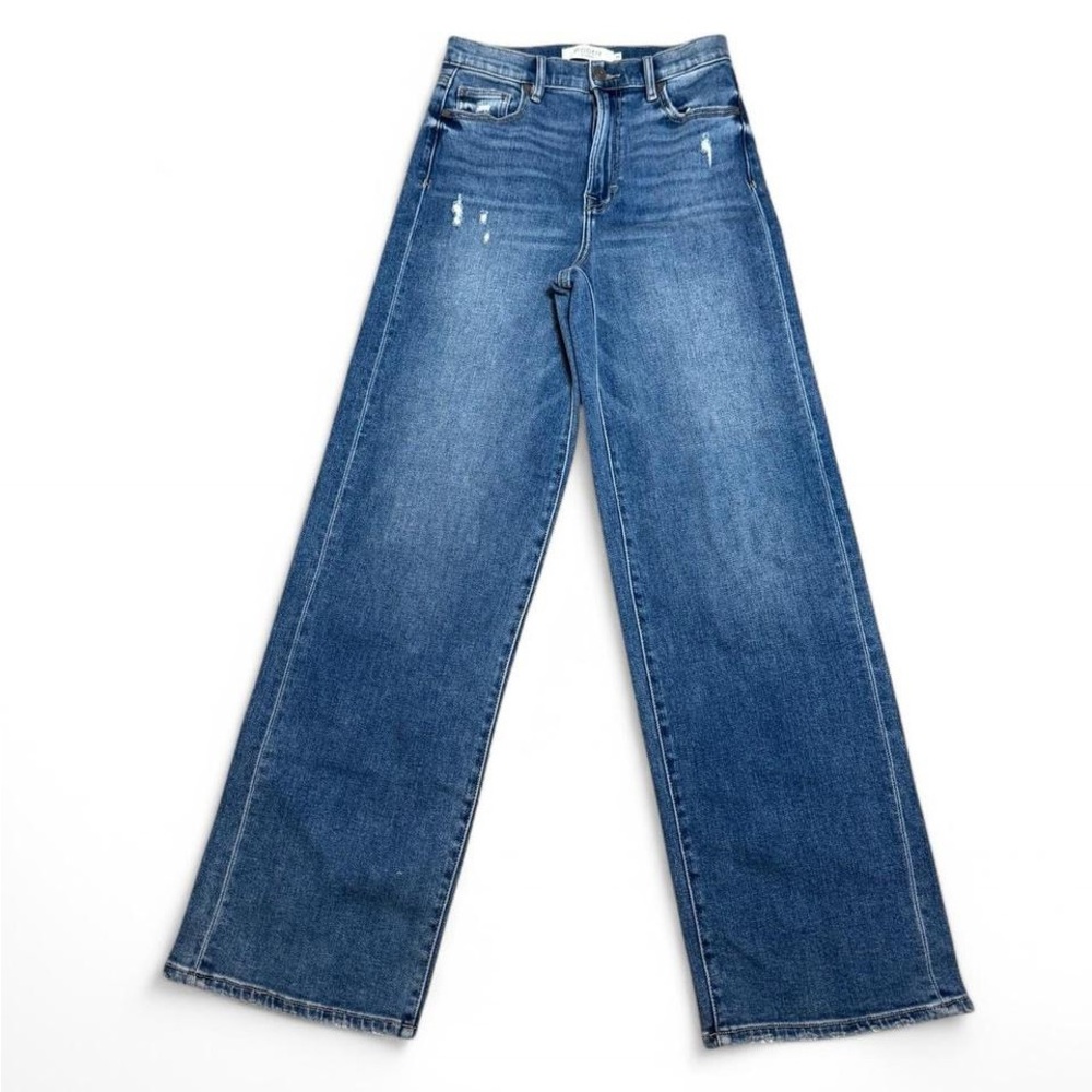 Classic High-Rise Wide-Leg Jeans in Blue
